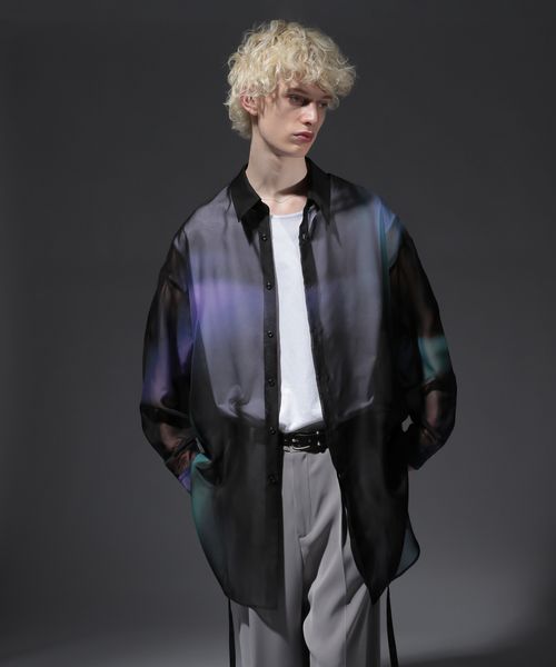 HARE REFLECTIONシアーロングシャツ ブラック FREE メンズインナー ハレ 574382 and ST アンドエスティ(旧ドットエスティ) HARE REFLECTIONシアーロングシャツ ブラック FREE メンズインナー ハレ 574382 and ST アンドエスティ(旧ドットエスティ)