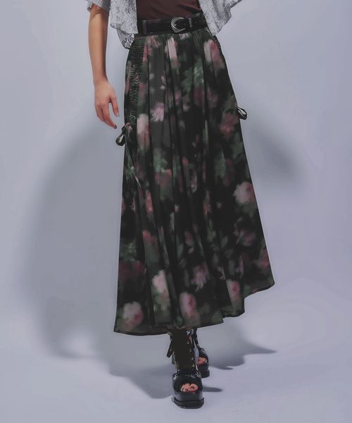 HARE 【SET UP対応 LADIES】Blurryフラワーフレアスカート クリア FREE ウィメンズボトムス ハレ 576719 and ST アンドエスティ(旧ドットエスティ) HARE 【SET UP対応 LADIES】Blurryフラワーフレアスカート クリア FREE ウィメンズボトムス ハレ 576719 and ST アンドエスティ(旧ドットエスティ)