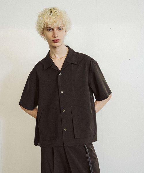 HARE 【SET UP対応】シックリラックスポケットシャツ ブラウン M メンズインナー ハレ 581383 and ST アンドエスティ(旧ドットエスティ) HARE 【SET UP対応】シックリラックスポケットシャツ ブラウン M メンズインナー ハレ 581383 and ST アンドエスティ(旧ドットエスティ)