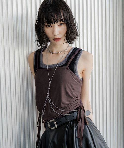 HARE 【LADIES】ムジレイヤードタンク ブラウン FREE ウィメンズインナー ハレ 581690 and ST アンドエスティ(旧ドットエスティ) HARE 【LADIES】ムジレイヤードタンク ブラウン FREE ウィメンズインナー ハレ 581690 and ST アンドエスティ(旧ドットエスティ)