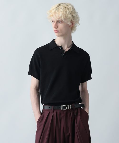 HARE 【一部カラー追加予約受付中】コンパクトニットポロ ブラック M メンズインナー ハレ 582582 and ST アンドエスティ(旧ドットエスティ) HARE 【一部カラー追加予約受付中】コンパクトニットポロ ブラック M メンズインナー ハレ 582582 and ST アンドエスティ(旧ドットエスティ)
