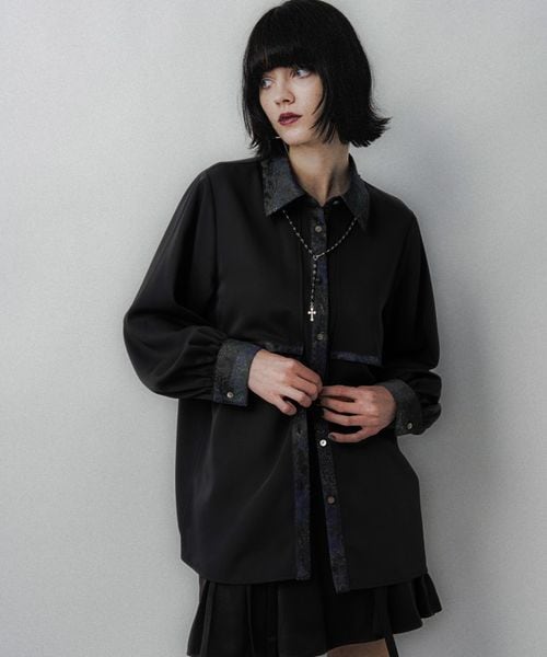 HARE 【SET UP対応 LADIES】ラメアートジャガードシャツ ブラック FREE ウィメンズインナー ハレ 583692 and ST アンドエスティ(旧ドットエスティ) HARE 【SET UP対応 LADIES】ラメアートジャガードシャツ ブラック FREE ウィメンズインナー ハレ 583692 and ST アンドエスティ(旧ドットエスティ)