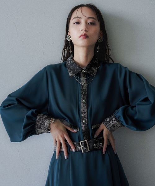 HARE 【SET UP対応 LADIES】ラメアートジャガードシャツ ブルー FREE ウィメンズインナー ハレ 583692 and ST アンドエスティ(旧ドットエスティ) HARE 【SET UP対応 LADIES】ラメアートジャガードシャツ ブルー FREE ウィメンズインナー ハレ 583692 and ST アンドエスティ(旧ドットエスティ)