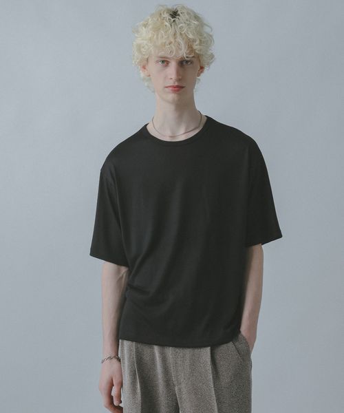 HARE 【WOOL100% MADE IN JAPAN】PREMIUMウールカットソー ブラック S メンズインナー ハレ 586968 and ST アンドエスティ(旧ドットエスティ) HARE 【WOOL100% MADE IN JAPAN】PREMIUMウールカットソー ブラック S メンズインナー ハレ 586968 and ST アンドエスティ(旧ドットエスティ)