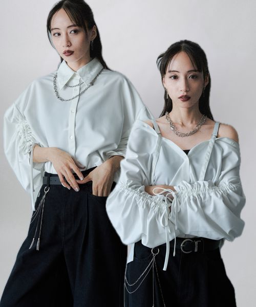 HARE 【LADIES】2WAYイソザイオフショルシャツ ナチュラル FREE ウィメンズインナー ハレ 587963 and ST アンドエスティ(旧ドットエスティ) HARE 【LADIES】2WAYイソザイオフショルシャツ ナチュラル FREE ウィメンズインナー ハレ 587963 and ST アンドエスティ(旧ドットエスティ)
