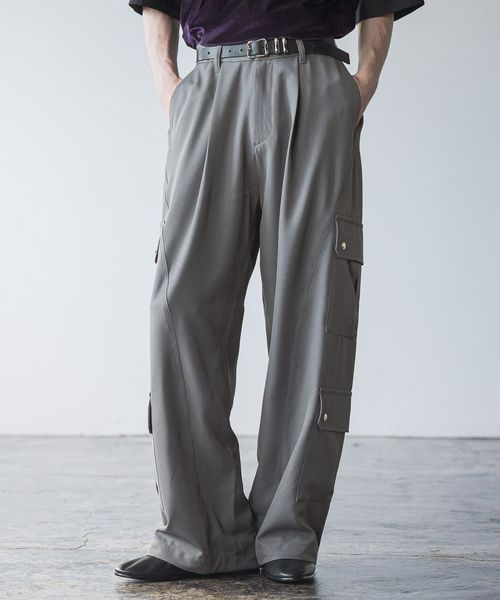 HARE 【SET UP対応】3Dカーゴパンツ グレー S メンズボトムス ハレ 588937 and ST アンドエスティ(旧ドットエスティ) HARE 【SET UP対応】3Dカーゴパンツ グレー S メンズボトムス ハレ 588937 and ST アンドエスティ(旧ドットエスティ)