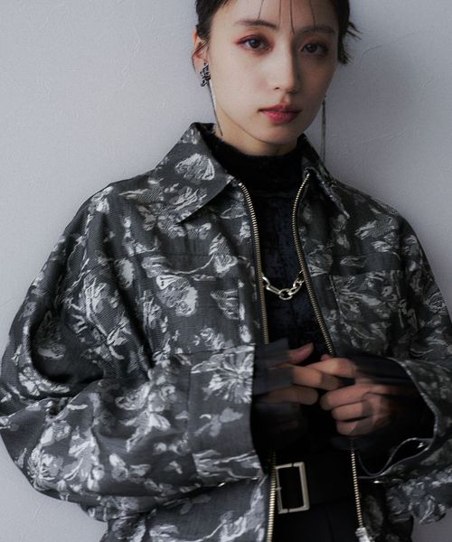 HARE 【LADIES】フラワーガラデニムシャツ ブラック FREE ウィメンズインナー ハレ 590728 and ST アンドエスティ(旧ドットエスティ) HARE 【LADIES】フラワーガラデニムシャツ ブラック FREE ウィメンズインナー ハレ 590728 and ST アンドエスティ(旧ドットエスティ)