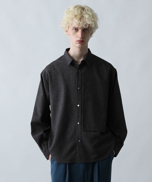 HARE 【SET UP対応】フラシメランジシャツ ブラック FREE メンズインナー ハレ 592202 and ST アンドエスティ(旧ドットエスティ) HARE 【SET UP対応】フラシメランジシャツ ブラック FREE メンズインナー ハレ 592202 and ST アンドエスティ(旧ドットエスティ)
