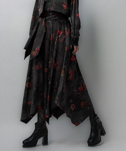 HARE 【SET UP対応 LADIES】Autumnflowerウエストデザインスカート ボルドー FREE ウィメンズボトムス ハレ 592952 and ST アンドエスティ(旧ドットエスティ) HARE 【SET UP対応 LADIES】Autumnflowerウエストデザインスカート ボルドー FREE ウィメンズボトムス ハレ 592952 and ST アンドエスティ(旧ドットエスティ)