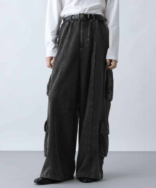 HARE 【SET UP対応】ピグメントスウェットカーゴパンツ ナチュラル M メンズボトムス ハレ 593581 and ST アンドエスティ(旧ドットエスティ) HARE 【SET UP対応】ピグメントスウェットカーゴパンツ ナチュラル M メンズボトムス ハレ 593581 and ST アンドエスティ(旧ドットエスティ)