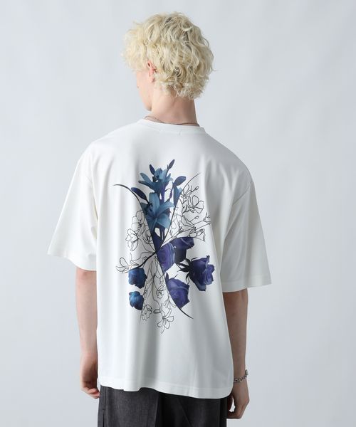 HARE 【接触冷感】フローラコラージュプリントカット オフホワイト M メンズインナー ハレ 594216 and ST アンドエスティ(旧ドットエスティ) HARE 【接触冷感】フローラコラージュプリントカット オフホワイト M メンズインナー ハレ 594216 and ST アンドエスティ(旧ドットエスティ)