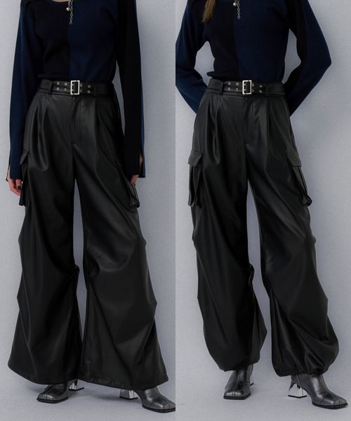 HARE 【LADIES】ベーシックワイドカーゴパンツ グレー FREE ウィメンズボトムス ハレ 599720 and ST アンドエスティ(旧ドットエスティ) HARE 【LADIES】ベーシックワイドカーゴパンツ グレー FREE ウィメンズボトムス ハレ 599720 and ST アンドエスティ(旧ドットエスティ)