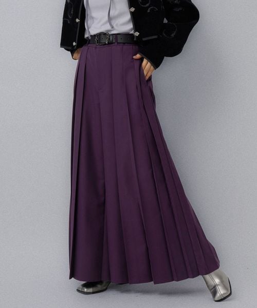 HARE 【LADIES】ワイドプリーツパンツ パープル FREE ウィメンズボトムス ハレ 603609 and ST アンドエスティ(旧ドットエスティ) HARE 【LADIES】ワイドプリーツパンツ パープル FREE ウィメンズボトムス ハレ 603609 and ST アンドエスティ(旧ドットエスティ)