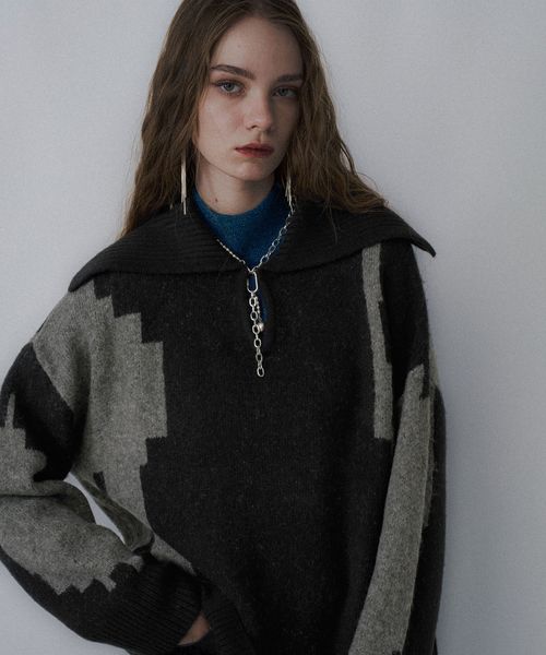 HARE 【LADIES】BIGカラーニットプルオーバー ブラック FREE ウィメンズインナー ハレ 605882 and ST アンドエスティ(旧ドットエスティ) HARE 【LADIES】BIGカラーニットプルオーバー ブラック FREE ウィメンズインナー ハレ 605882 and ST アンドエスティ(旧ドットエスティ)