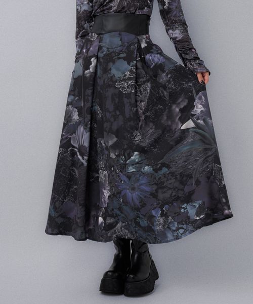 HARE 【SET UP対応 LADIES】フラワーバックレースアップハイウエストスカート ブラック FREE ウィメンズボトムス ハレ 606473 and ST アンドエスティ(旧ドットエスティ) HARE 【SET UP対応 LADIES】フラワーバックレースアップハイウエストスカート ブラック FREE ウィメンズボトムス ハレ 606473 and ST アンドエスティ(旧ドットエスティ)