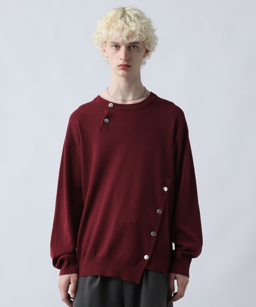 HARE アシメボタンニットプルオーバー ボルドー FREE メンズインナー ハレ 606690 and ST アンドエスティ(旧ドットエスティ) HARE アシメボタンニットプルオーバー ボルドー FREE メンズインナー ハレ 606690 and ST アンドエスティ(旧ドットエスティ)