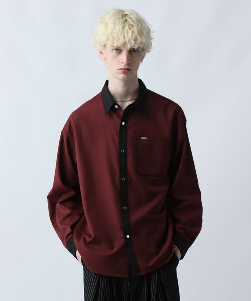 HARE 【一部WEB先行予約】シルバーボタンクレリックシャツ ボルドー FREE メンズインナー ハレ 607245 and ST アンドエスティ(旧ドットエスティ) HARE 【一部WEB先行予約】シルバーボタンクレリックシャツ ボルドー FREE メンズインナー ハレ 607245 and ST アンドエスティ(旧ドットエスティ)