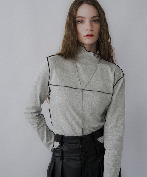 HARE 【LADIES】ハイショクハイネックカットソー チャコールグレー FREE ウィメンズインナー ハレ 610238 and ST アンドエスティ（旧ドットエスティ）