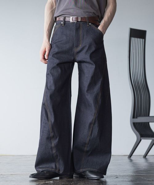 HARE 【一部WEB先行予約 SET UP対応】3Dデニムパンツ ブルー S メンズボトムス ハレ 612731 and ST アンドエスティ(旧ドットエスティ) HARE 【一部WEB先行予約 SET UP対応】3Dデニムパンツ ブルー S メンズボトムス ハレ 612731 and ST アンドエスティ(旧ドットエスティ)