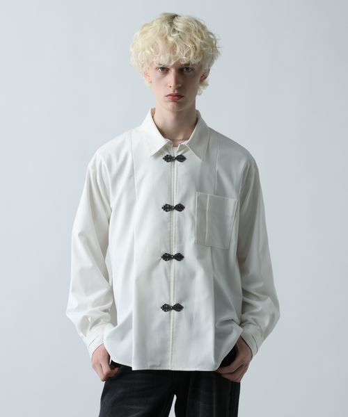 HARE 【SET UP対応】YOSEメタルボタンタックシャツ オフホワイト FREE メンズインナー ハレ 622481 and ST アンドエスティ(旧ドットエスティ) HARE 【SET UP対応】YOSEメタルボタンタックシャツ オフホワイト FREE メンズインナー ハレ 622481 and ST アンドエスティ(旧ドットエスティ)