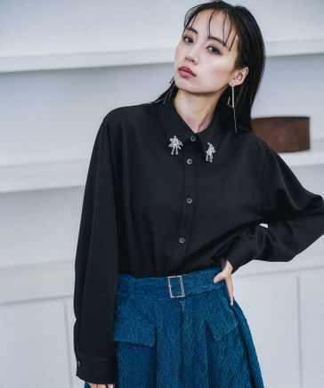 WEB先行予約 LADIES】ビジューパーツシャツ | [公式]ハレ（HARE