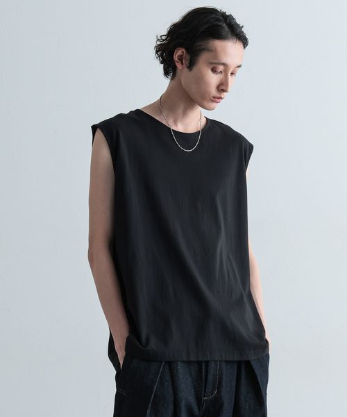 HARE ユルノースリーブBIGカット ブラック S メンズインナー ハレ 704871 and ST アンドエスティ(旧ドットエスティ) HARE ユルノースリーブBIGカット ブラック S メンズインナー ハレ 704871 and ST アンドエスティ(旧ドットエスティ)