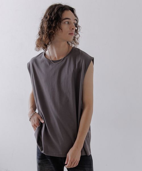HARE ユルノースリーブBIGカット グレー M メンズインナー ハレ 704871 and ST アンドエスティ(旧ドットエスティ) HARE ユルノースリーブBIGカット グレー M メンズインナー ハレ 704871 and ST アンドエスティ(旧ドットエスティ)