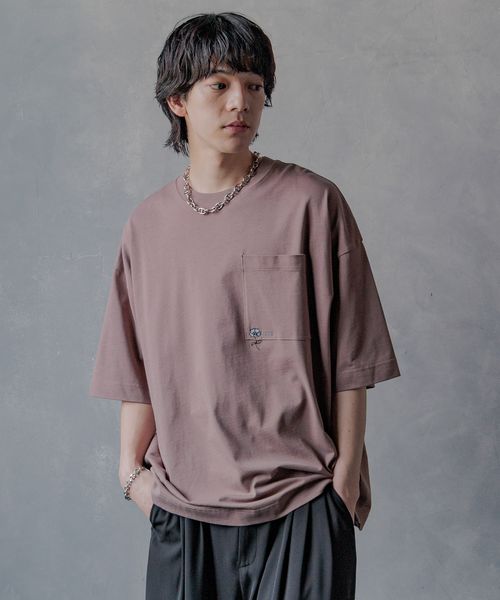 HARE 【UNISEX】ポケットミニロゴカットソーSS ピンク M メンズインナー ハレ 905400 and ST アンドエスティ(旧ドットエスティ) HARE 【UNISEX】ポケットミニロゴカットソーSS ピンク M メンズインナー ハレ 905400 and ST アンドエスティ(旧ドットエスティ)