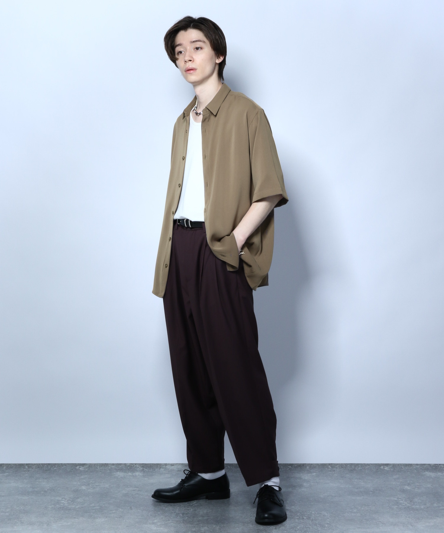 人気ショップ HARE セットアップ トロミトラウザー トロミシャツ 