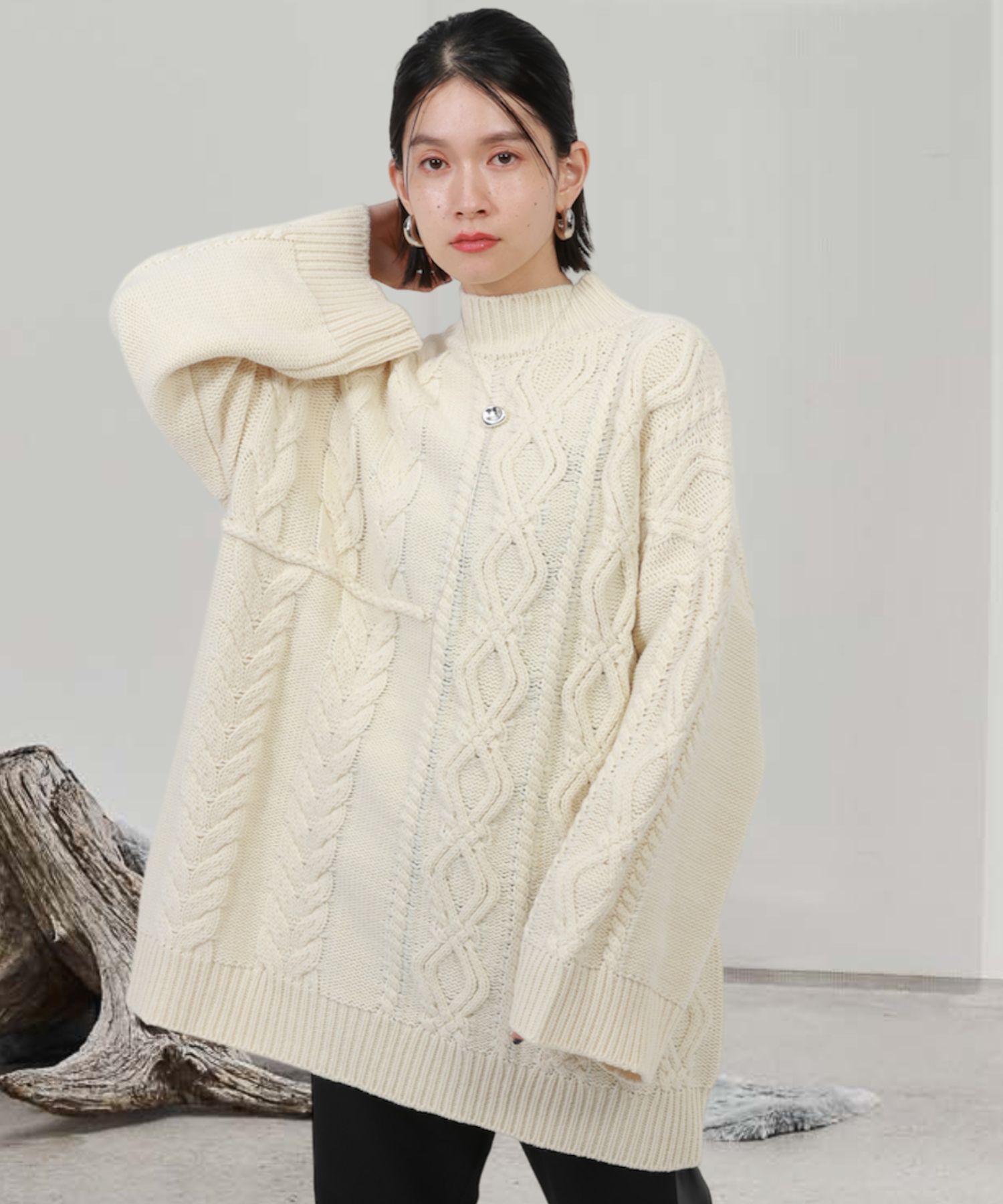 ありDeuxieme Classe Oversized Cable ケーブルニット - ニット/セーター