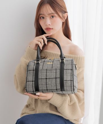 予約】チェック柄ボストンBAG | [公式]ヘザー（Heather）通販