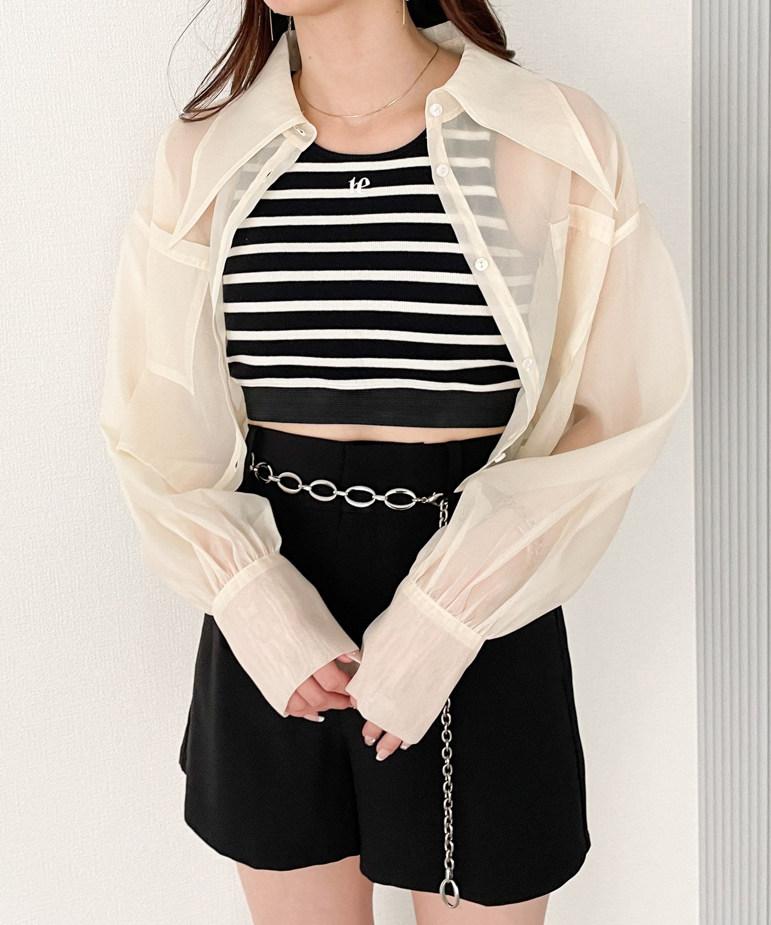 チェーンベルトHeather(シルバー)