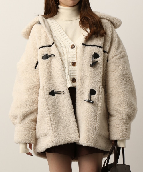 11 12一部カラー20 Off ダッフルボアモコモココート 公式 ヘザー Heather 通販
