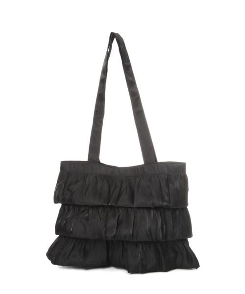 Heather 【WEB限定/キャセリーニ】バブルフリルトート ブラック FREE ウィメンズグッズ ヘザー 231724 and ST アンドエスティ(旧ドットエスティ) Heather 【WEB限定/キャセリーニ】バブルフリルトート ブラック FREE ウィメンズグッズ ヘザー 231724 and ST アンドエスティ(旧ドットエスティ)