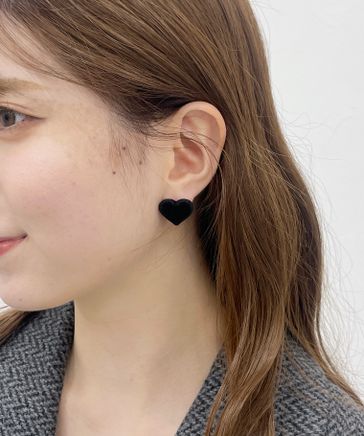 フロッキーハートピアス | [公式]ヘザー（Heather）通販