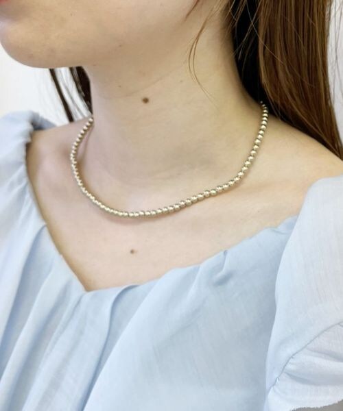 一部店舗限定 メタルビーズネックレス 公式 ヘザー Heather 通販