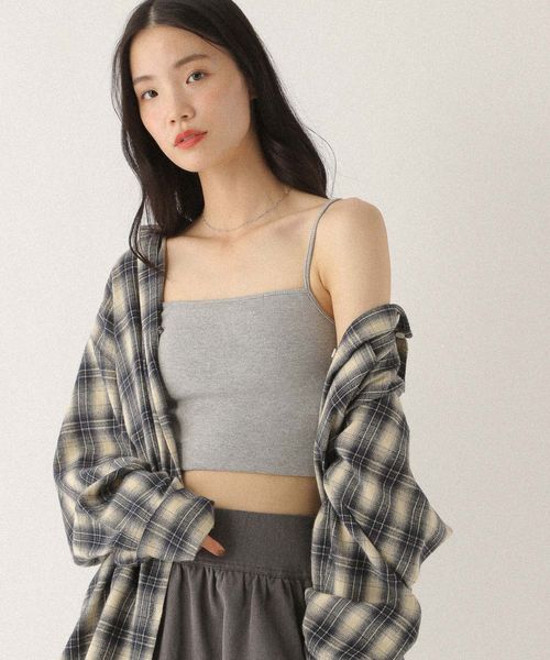 Heather 【一部カラー40%OFF】カップ付きリブキャミ ライトグレー M ウィメンズインナー ヘザー 279752 and ST アンドエスティ(旧ドットエスティ) Heather 【一部カラー40%OFF】カップ付きリブキャミ ライトグレー M ウィメンズインナー ヘザー 279752 and ST アンドエスティ(旧ドットエスティ)