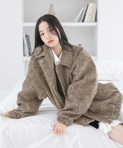 スタンドシャギーミドルブルゾン | [公式]ヘザー（Heather）通販