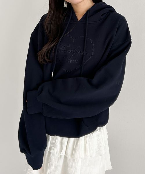 Heather 【一部カラー30%OFF】アソートロゴフーディ ネイビー FREE ウィメンズインナー ヘザー 290406 and ST アンドエスティ(旧ドットエスティ) Heather 【一部カラー30%OFF】アソートロゴフーディ ネイビー FREE ウィメンズインナー ヘザー 290406 and ST アンドエスティ(旧ドットエスティ)