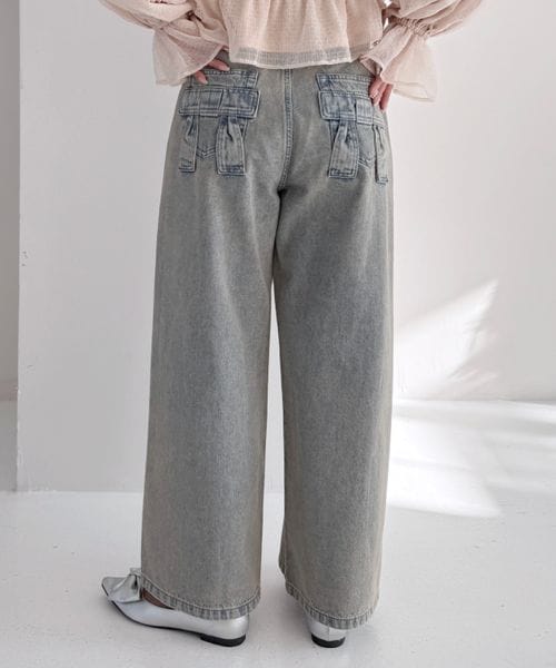 Heather 【WEB限定価格】リボンポケットデニムパンツ ブルー S ウィメンズボトムス ヘザー 319866 and ST アンドエスティ(旧ドットエスティ) Heather 【WEB限定価格】リボンポケットデニムパンツ ブルー S ウィメンズボトムス ヘザー 319866 and ST アンドエスティ(旧ドットエスティ)