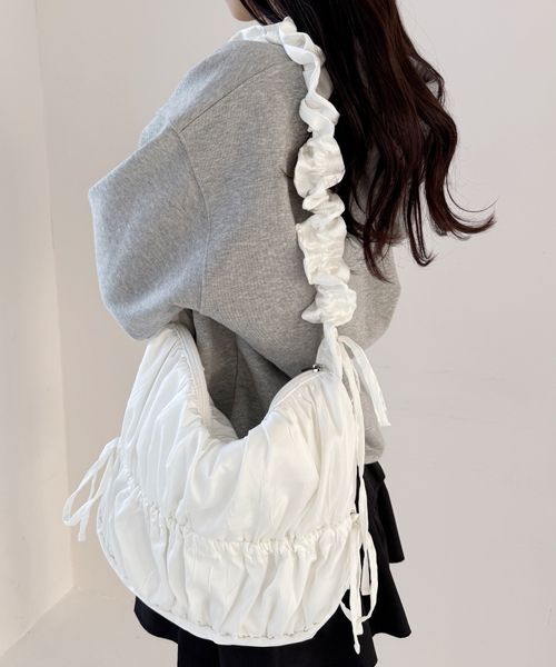 Heather 【新色予約】シャーリングショルダーBAG オフホワイト ウィメンズグッズ ヘザー 319878 and ST アンドエスティ(旧ドットエスティ) Heather 【新色予約】シャーリングショルダーBAG オフホワイト ウィメンズグッズ ヘザー 319878 and ST アンドエスティ(旧ドットエスティ)