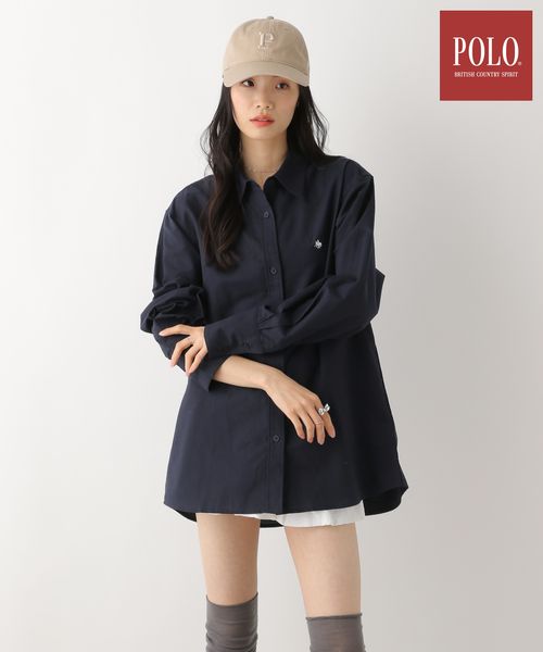 Heather 【POLO BCS(ポロ・ビーシーエス)】オックスフォードビッグシャツ ネイビー FREE ウィメンズインナー ヘザー 319987 and ST アンドエスティ(旧ドットエスティ) Heather 【POLO BCS(ポロ・ビーシーエス)】オックスフォードビッグシャツ ネイビー FREE ウィメンズインナー ヘザー 319987 and ST アンドエスティ(旧ドットエスティ)