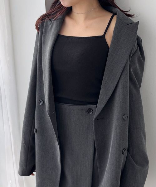 Heather ロングカップ付きリブキャミ ブラック S ウィメンズインナー ヘザー 322168 and ST アンドエスティ(旧ドットエスティ) Heather ロングカップ付きリブキャミ ブラック S ウィメンズインナー ヘザー 322168 and ST アンドエスティ(旧ドットエスティ)