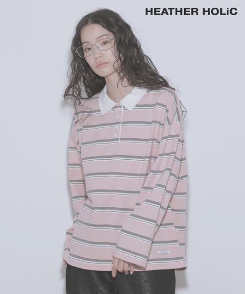 Heather 【WEB限定】HOLiC ラガーTEE ピンク FREE 福袋他 ヘザー 324392 and ST アンドエスティ(旧ドットエスティ) Heather 【WEB限定】HOLiC ラガーTEE ピンク FREE 福袋他 ヘザー 324392 and ST アンドエスティ(旧ドットエスティ)