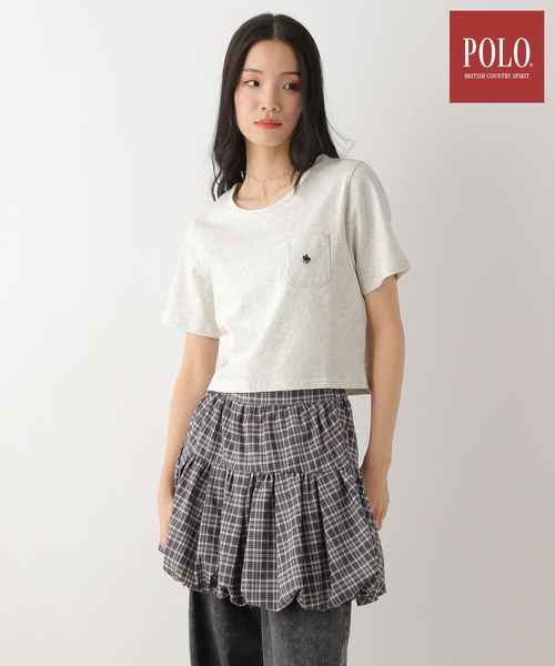 Heather 【POLO BCS(ポロ・ビーシーエス)】ポケット刺繍TEE オフホワイト FREE ウィメンズインナー ヘザー 324444 and ST アンドエスティ(旧ドットエスティ) Heather 【POLO BCS(ポロ・ビーシーエス)】ポケット刺繍TEE オフホワイト FREE ウィメンズインナー ヘザー 324444 and ST アンドエスティ(旧ドットエスティ)