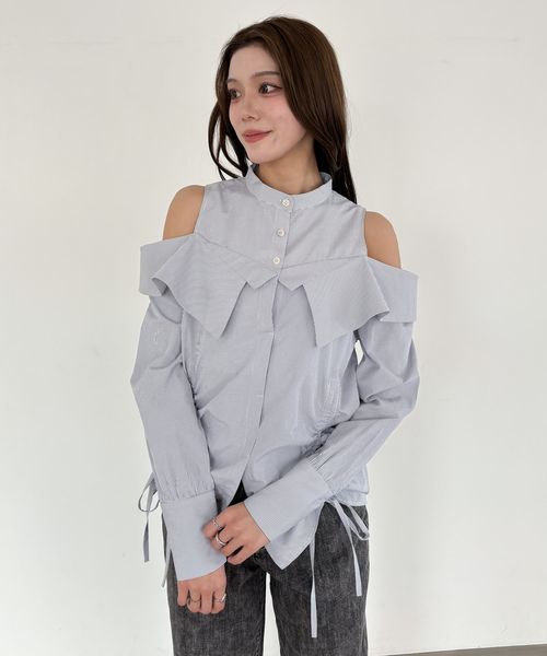 Heather ショルダーカットチュニックブラウス ライトグレー FREE ウィメンズインナー ヘザー 324853 and ST アンドエスティ(旧ドットエスティ) Heather ショルダーカットチュニックブラウス ライトグレー FREE ウィメンズインナー ヘザー 324853 and ST アンドエスティ(旧ドットエスティ)