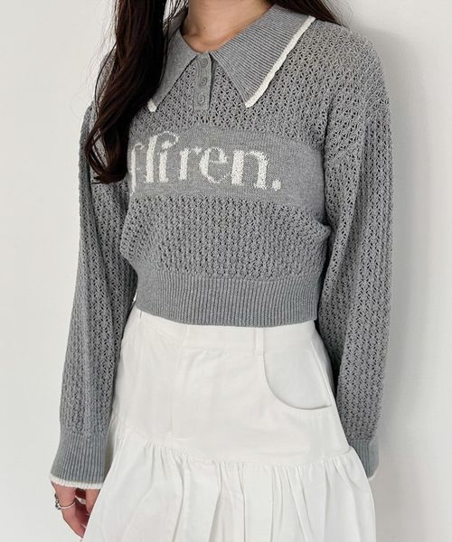 Heather フロントロゴポロニット ライトグレー FREE ウィメンズインナー ヘザー 327081 and ST アンドエスティ(旧ドットエスティ) Heather フロントロゴポロニット ライトグレー FREE ウィメンズインナー ヘザー 327081 and ST アンドエスティ(旧ドットエスティ)
