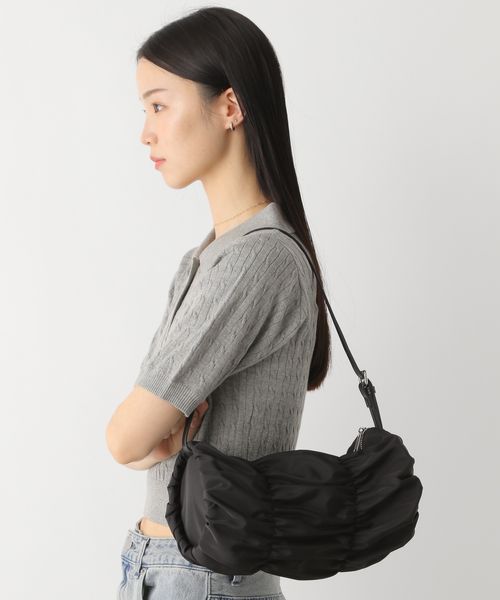 Heather ドラムナイロンBAG ブラック ウィメンズグッズ ヘザー 450354 and ST アンドエスティ(旧ドットエスティ) Heather ドラムナイロンBAG ブラック ウィメンズグッズ ヘザー 450354 and ST アンドエスティ(旧ドットエスティ)