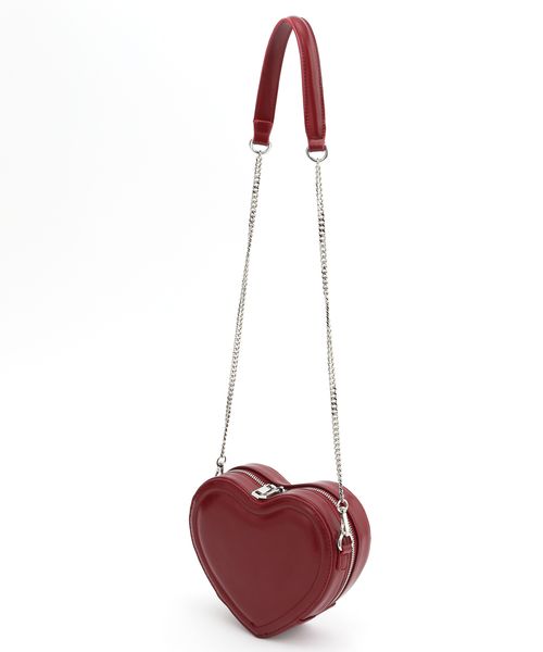 Heather フェイクレザーハートBAG レッド ウィメンズグッズ ヘザー 450459 and ST アンドエスティ(旧ドットエスティ) Heather フェイクレザーハートBAG レッド ウィメンズグッズ ヘザー 450459 and ST アンドエスティ(旧ドットエスティ)