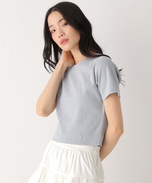 Heather モチーフピグメントTEE ライトブルー FREE ウィメンズインナー ヘザー 452633 and ST アンドエスティ(旧ドットエスティ) Heather モチーフピグメントTEE ライトブルー FREE ウィメンズインナー ヘザー 452633 and ST アンドエスティ(旧ドットエスティ)